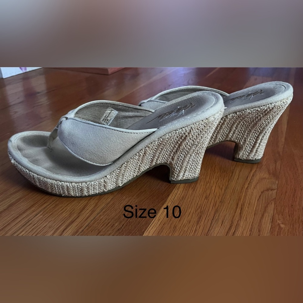 Elegant Cream Woven Heeled Sandals